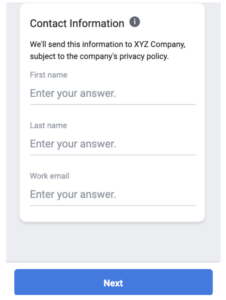 Facebook Lead Forms